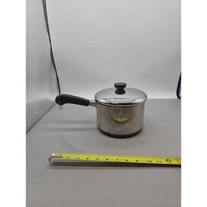 3 Quart Revere Ware SS Copper Clad Bottom Sauce Pan w/Lid